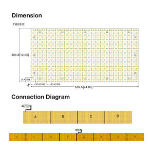 High CRI Ra95 Modern PERFECT PSB282C SMD2835 <b>LED</b> <b>Light</b> Sheet 288LED DC24V 35W 120 609.6x304.8x6.5mm IP20 3000K 4000K Decor - Product Image 5