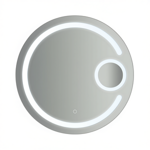 Miroir LED Emilio Linea Vanity 70 cm de diamètre 5 mm d'épaisseur avec anneau lumineux pour salle de bain - Product Image 3