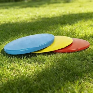 Colorful <b>Plastic</b> Flying <b>Discs</b> Set of 3 for Outdoor Play Unisex Sports Toy Yellow Red Blue - Product Image 5