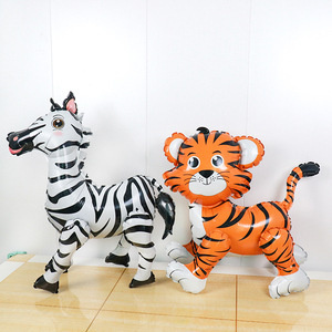 Ballons animaux en aluminium <span class=keywords><strong>Jungle</strong></span> <span class=keywords><strong>Safari</strong></span> Thème Enfants Cadeaux Fête <span class=keywords><strong>Jungle</strong></span> <span class=keywords><strong>Safari</strong></span> Grand ballon debout Décoration d'anniversaire pour enfants - Product Image 2