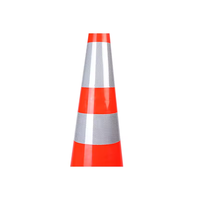 Poteau de délimitation routière flexible en PVC, poteau de signalisation en caoutchouc, borne de signalisation en plastique