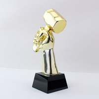 Trophée en métal moderne et minimaliste, personnalisable et créatif, technique de moulage sous pression, design double face, prend en charge la production en petites séries