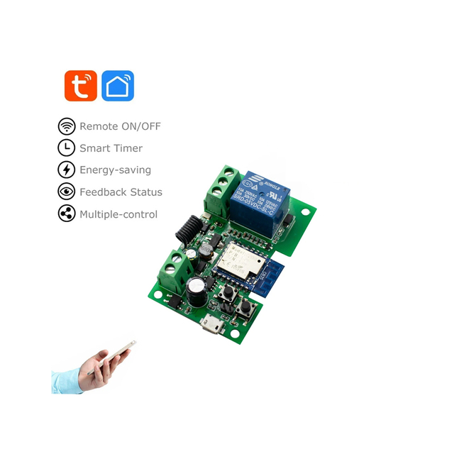 WIFI Tuya Smart Garage Gate Electric Door Access Motor Switch,USB 5V DC 12V 24V 32V,1 /4 Channel Pulse Relay Module,RF433 Remote