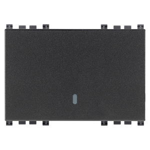 Bouton poussoir de toilette gris, longueur 6,73 pouces, largeur 4,9 pouces, hauteur 2,23 pouces - Product Image 1