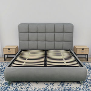 Letto Contenitore Moderno Imbottito con Sollevamento Idraulico, Telaio in Metallo e Meccanismo a Gas di Produzione Propria, Fabbrica OEM/ODM - Product Image 3