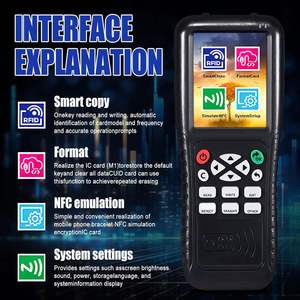 Duplicateur RFID <span class=keywords><strong>ICopy</strong></span> X100 le plus récent, NFC 13,56 MHz 125 kHz, lecteur-graveur en matériau ABS avec USB et Wi-Fi - Product Image 4