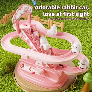 Đồ chơi trượt hình vịt và thỏ dễ thương dành cho trẻ em, đồ chơi giáo dục bò trèo đường ray cho bé trai và bé gái - Product Image 3