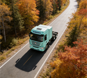 La energía silenciosa y ecológica permanece inalterada, camión tractor totalmente eléctrico 6X4 - Product Image 6