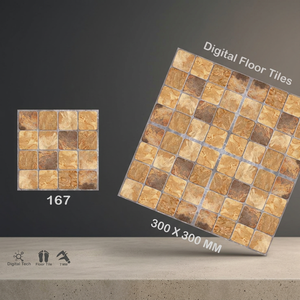 Carreaux de sol en céramique numériques à jet d'encre 3D Vistaar 300x300 400x400mm, épaisseur 5mm, qualité supérieure, imperméables, résistants au feu, pour salle de bain et intérieur - Product Image 2