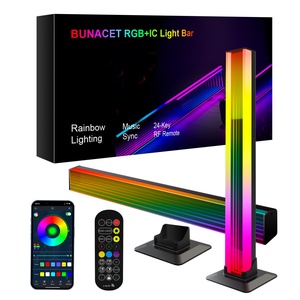 Barre lumineuse LED intelligente Feican RGBIC avec synchronisation Wi-Fi pour l'e-sport, le gaming, la décoration de fête, abat-jour blanc, télécommande - Product Image 2