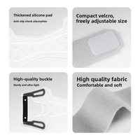 Nouvelle attelle orthopédique réglable pour genou, absorption des chocs en silicone double face, protection légère avec fermeture auto-agrippante