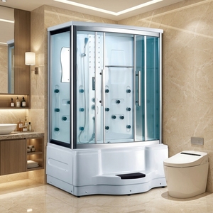 <span class=keywords><strong>Cabina</strong></span> <span class=keywords><strong>Doccia</strong></span> per Adulti <span class=keywords><strong>con</strong></span> Bagno Turco e <span class=keywords><strong>Vasca</strong></span> Idromassaggio - Product Image 3