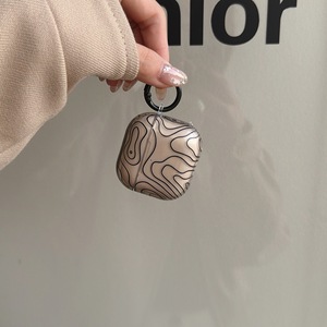 Minimalist black geometric lines protective case for AirPods <b>Pro</b> 2nd, 3rd, and 4th generation - Product Image 6