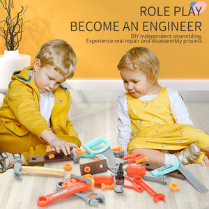 Ensemble d'outils de jardinage éducatifs KSF pour garçons - Outils de menuisier et de mécanicien en plastique ABS/PP/PS, jouet d'imitation pour <span class=keywords><strong>les</strong></span> enfants de 2 à 7 ans - Product Image 4