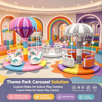 Équipement de jeux d'intérieur de qualité commerciale, carrousel électrique, balançoire