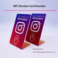 Carte NFC sans contact à activation par tapotement pour avis et évaluations de restaurants, avec puce, URL et connectivité mini-programme