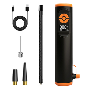 Inflador <span class=keywords><strong>de</strong></span> Neumáticos Inalámbrico con Martillo <span class=keywords><strong>de</strong></span> Seguridad, 50L/min, 150PSI, 3000mAh, Bomba <span class=keywords><strong>de</strong></span> Aire para Auto con Apagado Automático y Luz LED - Product Image 1
