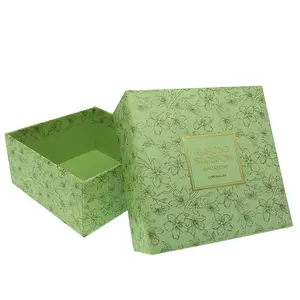 高品质巧克力礼品盒定制盖和底座纸板金箔标志印刷马卡龙包装饼干盒