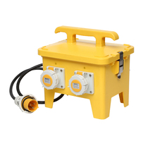 Boîte industrielle combinée avec prise électrique portable extérieure 6 voies étanche IP67