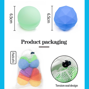 水爆風船再充填可能な再利用可能な水爆弾シリコンクイックフィルセルフシーリング子供のための水の戦い - Product Image 5