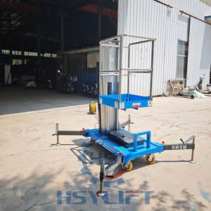 Plataforma de elevación eléctrica Elevador de aleación de aluminio hidráulico vertical móvil Plataforma de trabajo aéreo de un solo mástil - Product Image 6