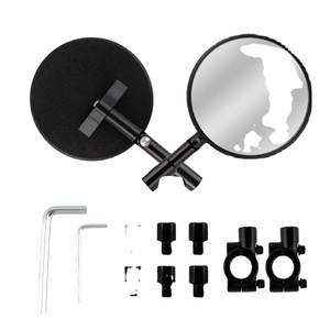 Rétroviseur de guidon YHMOTO noir rond pour Supermoto pour Enduro S2, ajustement universel - Product Image 1