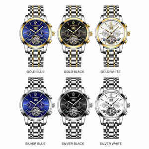 Proedagar 1406 <b>Men</b> Automatic Mechanical <b>Watches</b> Waterproof Calendar Luxury Fashion Luminous Wristwatches for Montre Relojes Uhr - Product Image 6