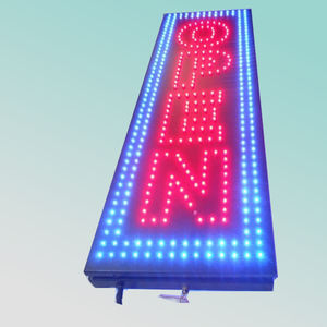 CE lampeggiante lunghezza 33x90cm lampeggiante doppio lato esterno verticale <span class=keywords><strong>Led</strong></span> segno aperto Display chiuso aperto - Product Image 2