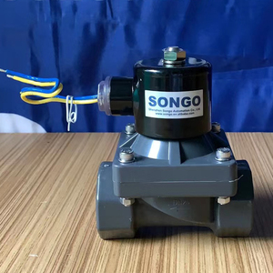 Válvula Solenoide Magnética de PVC de 2 Pulgadas DN25, Normalmente Cerrada, 220v CA, 12v, para Agua - Product Image 6