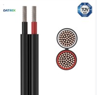 Datrek Outdoor UV-Beständiges Kupfer XLPE Hochspannungs-Photovoltaik-Kabel 2,5mm2 4mm2 6mm2 1kV für Solarkraftwerke