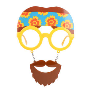 Enfants transfrontaliers barbe lunettes drôles fête atmosphère accessoires forme concave <span class=keywords><strong>photo</strong></span> décoration miroir mâle et femelle 179 37 - Product Image 2