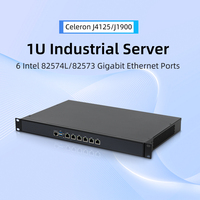 Pfsense网关防火墙路由器Ce-leron J4125 6以太网端口网络迷你服务器电脑1u Linux工业台式电脑