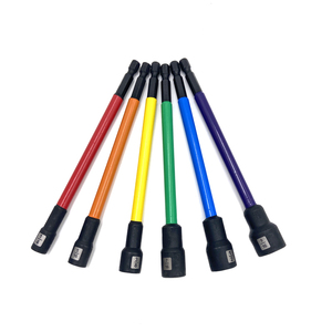 6 mảnh màu mã hóa từ NUT Setter <span class=keywords><strong>Set</strong></span> & trình điều khiển tác động, tác động lật ổ cắm thiết lập, Hex lái xe 1/4-inch bit chủ KL - Product Image 1