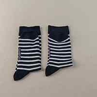 Chaussettes mi-mollet en mélange de bambou, style preppy, désodorisantes au charbon actif, sans coutures, à rayures, toutes saisons, pour les journées d'été