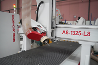 Máquina CNC multifuncional de 4 ejes con husillo oscilante automático para tallado de madera y servomotor para fabricación de muebles