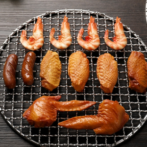 Nouveau Gril Roulant en Acier Inoxydable Rond pour Barbecue au Charbon, Réutilisable, Plaqué <span class=keywords><strong>Chrome</strong></span>, Outil de Cuisson Extérieur, Type Bâton avec Logo Personnalisé - Product Image 6