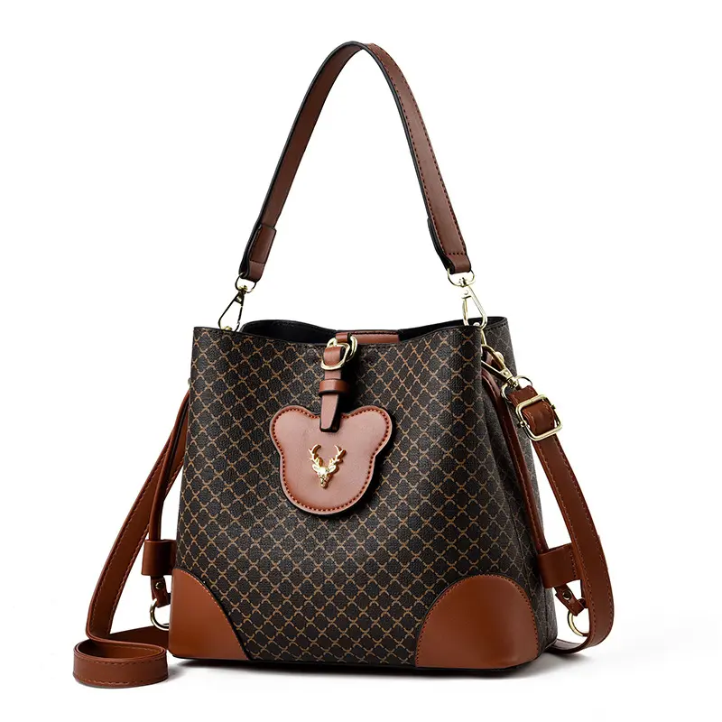 2023 Women'S Bags Soft Leather Bucket Ladies Designer Handbags With Gift Box Coco Handle Handbags For Women Luxury Tote Bag