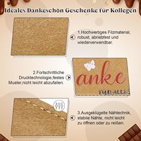 Housses en feutre personnalisées pour barres chocolatées 14 x 5 cm – Housse cadeau réutilisable en feutre pour carte de remerciement, motivation d'équipe, Saint-Valentin