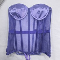 Haute qualité femmes sur buste Corset haut respirant minceur Latex Bustier Sexy mince non tissé tissage contrôle de la lumière niveau