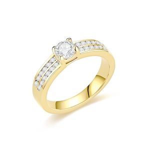 <b>Gold</b> Stainless Steel Plated Couple <b>Rings</b> for Lovers Wedding Bands Men's Women's <b>Rings</b> Zircon Ladies <b>Set</b> <b>Ring</b> Jewelry Valentine's - Product Image 5