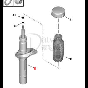 OE 5202FT 5202FV Peugeot 206 ammortizzatore anteriore sinistro e destro (marca MON-ROE) - Product Image 5