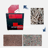 Machine de recyclage de câbles de ferraille Granulateur de fil Séparateur de plastique de cuivre Petite machine de granulateur de câble de cuivre