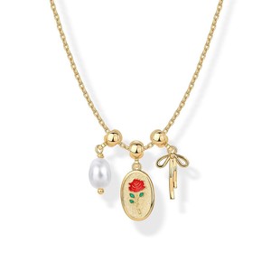 Nuevo Collar de Latón Chapado en Oro de 18k con Colgantes de Mariposa, Corazón y Estrella de Mar con Circonitas, un Collar Bonito y Moderno para Mujer - Product Image 5