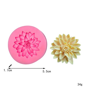 Cetakan Silikon Lotus Baru Langsung dari Pabrik untuk Lilin Aromaterapi DIY, Batu Aroma Kelopak Bunga, Sabun, Gipsum, Resin, Cetakan Silikon Cair - Product Image 6