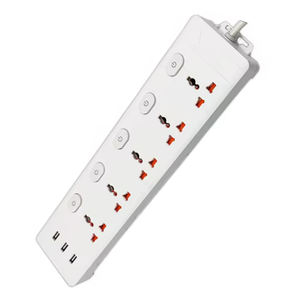 Multiprise <span class=keywords><strong>universelle</strong></span> durable avec prises US, EU, UK, AU, 3 ports USB et protection contre les surtensions à 5 prises - Product Image 1
