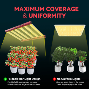 Ctlite thương mại 320 wát LED phát triển thanh ánh sáng quang phổ đầy đủ LED Strip Nhôm Cơ thể IP65 đánh giá cho trong nhà trồng và phát triển lều - Product Image 3