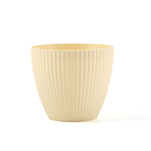 <strong>Plastic</strong> Flowerpot Large Diameter <strong>Table</strong> Top Planting <strong>Potted</strong> Clay Vertical Stripes Meaty Basin Planting <strong>Pot</strong> - Product Image 5