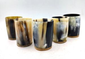 Verre à boire en corne de Viking fait main, forme personnalisée, qualité standard, verre en corne d'agate pour bière/vin - Product Image 4