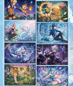 Offre Spéciale : Cartes de Collection Artistiques PGu Pokémon et Vocaloid <span class=keywords><strong>Star</strong></span> Princess <span class=keywords><strong>Saga</strong></span> – Cartes à Jouer Édition Limitée – Cadeaux Surprise - Product Image 4