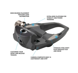 Pedales de Carretera <span class=keywords><strong>SHIMANO</strong></span> <span class=keywords><strong>105</strong></span> R7000 Pro para Bicicleta de Carretera - Diseño de Una Sola Cara con Juego de Placas SH11 - Product Image 5